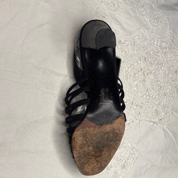 Stuart Weitzman Black Strappy Sandals - Picture 4 of 4